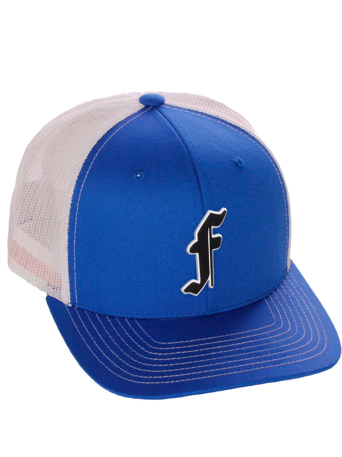 Daxton Classic Baseball Trucker Hat Old English A to Z Letters Numbers Structured Mid Profile Cap