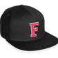 Daxton Classic Snapback White Rose A to Z Letters Flat Bill Visor Cap