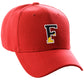 Daxton Two Tone Initial Numbers Letters Structured Red Hat