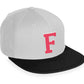 Daxton Classic Snapback White Rose A to Z Letters Flat Bill Visor Cap
