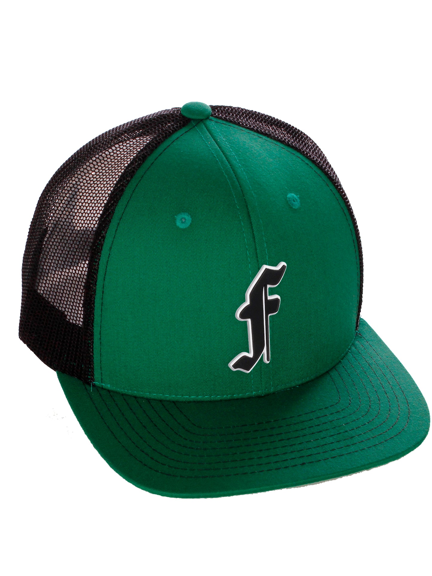Daxton Classic Baseball Trucker Hat Old English A to Z Letters Numbers Structured Mid Profile Cap