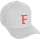 Daxton Classic Structured Baseball Hat Custom A to Z Initial White Rose Letter