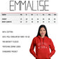 Emmalise Women's Football Mom Custom Number Round Neck Short Sleeve and Pullover Hoodie Fleece Sweatshirt