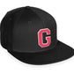 Daxton Classic Snapback White Rose A to Z Letters Flat Bill Visor Cap