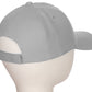 Classic Baseball Hat Custom A to Z Initial Team Letter, Lt Gray Cap White Red