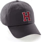 I&W Hatgear Customized Letter Initial Baseball Hat A to Z Team Colors, Charcoal Cap White Red