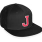 Daxton Classic Snapback White Rose A to Z Letters Flat Bill Visor Cap