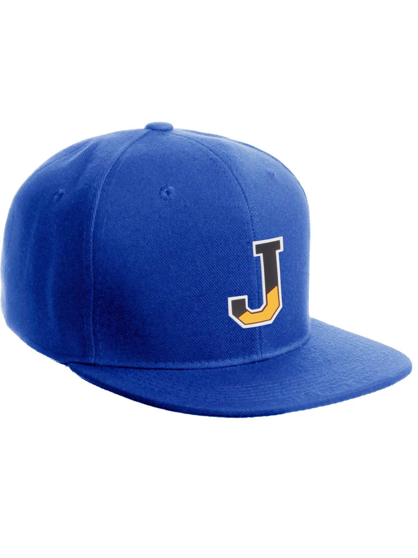 Daxton Classic Snapback Initial Numbers Letters Flat bill Visor Royal Cap