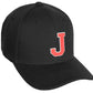 Daxton Classic Structured Baseball Hat Custom A to Z Initial White Rose Letter