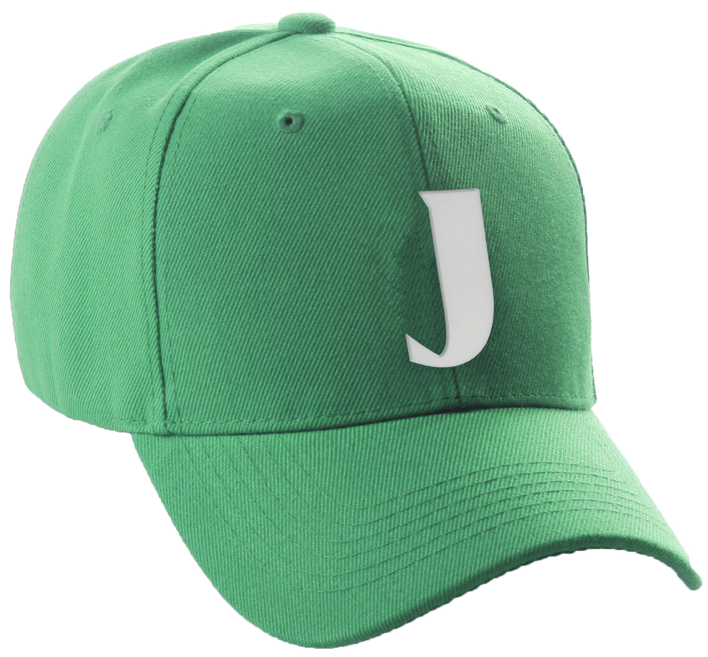 Daxton Structured Curve Visor Bill Baseball hat 3D Capital Alphabet Letters