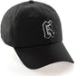 Daxton Old English 3D Alphabet Letters Numbers Initial Baseball Dad Hat