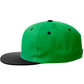 Classic Snapback Hat Custom A to Z Initial Letters, Green Black Cap White Black