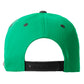 Classic Snapback Hat Custom A to Z Initial Letters, Green Black Cap White Black