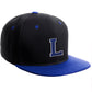 Classic Snapback Hat Custom A to Z Initial Letters, Black Royal Cap White Royal