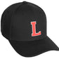 Daxton Classic Structured Baseball Hat Custom A to Z Initial White Rose Letter