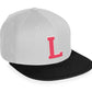 Daxton Classic Snapback White Rose A to Z Letters Flat Bill Visor Cap