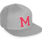 Daxton Classic Snapback White Rose A to Z Letters Flat Bill Visor Cap