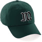 Daxton Old English 3D Alphabet Letters Numbers Initial Baseball Dad Hat