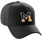 Daxton One Size Two Tone Initial Numbers Letters Structured Baseball Hat