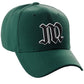 Daxton Structured Baseball Hat Cap Old English A to Z Letter Number Initial