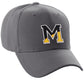 Daxton Two Tone Initial Numbers Letters Structured Baseball Charcoal Hat