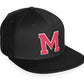 Daxton Classic Snapback White Rose A to Z Letters Flat Bill Visor Cap