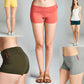 Emmalise Women's Active Yoga Shorts Low Rise Fold Over Workout Dance Pant