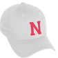 Daxton Classic 3D Varsity White Rose Initial Letters Baseball Dad Hat