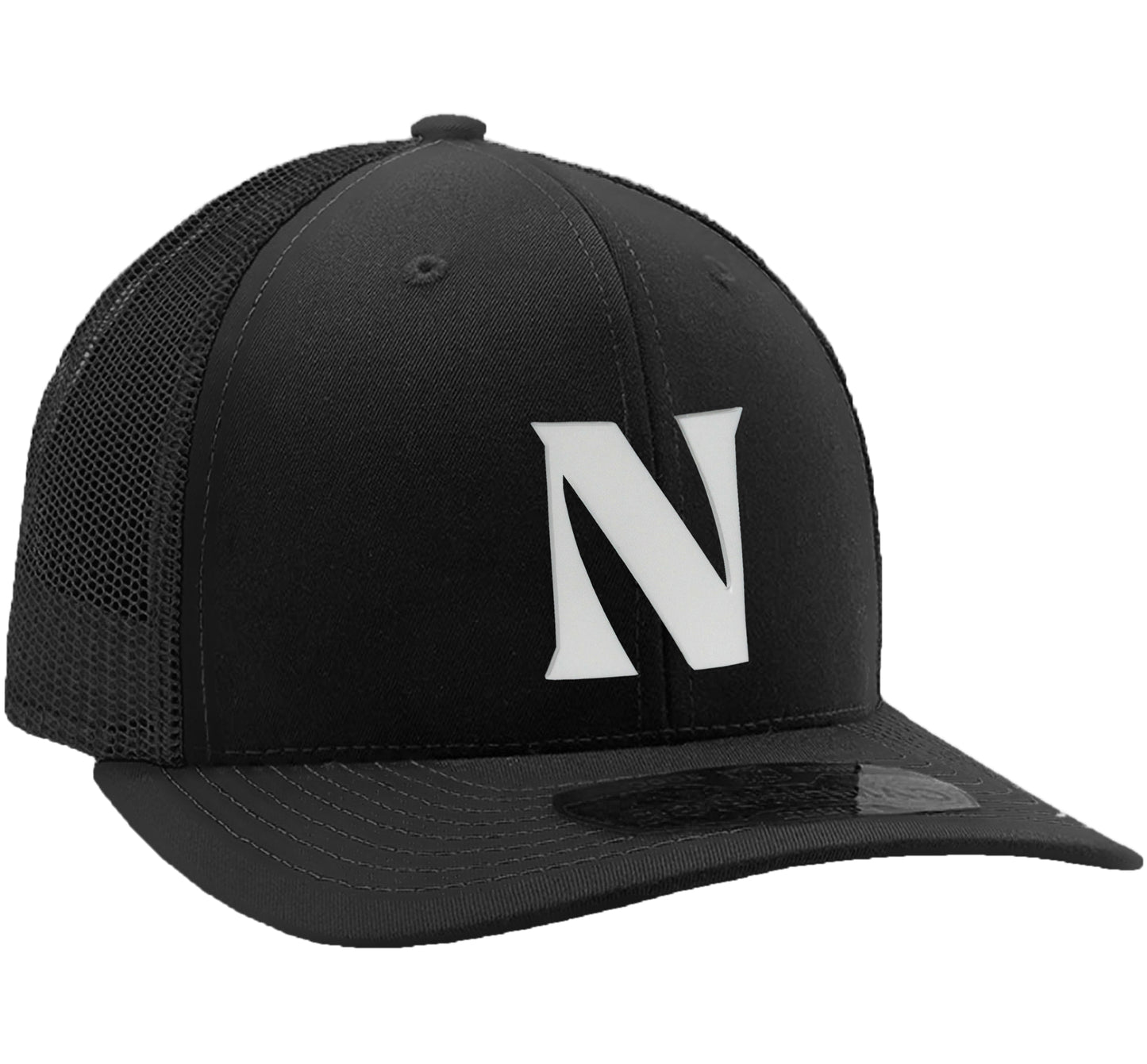 Daxton Baseball Trucker Hat 3D Capital Alphabet letters Structured Mid Profile Cap