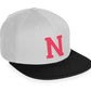 Daxton Classic Snapback White Rose A to Z Letters Flat Bill Visor Cap