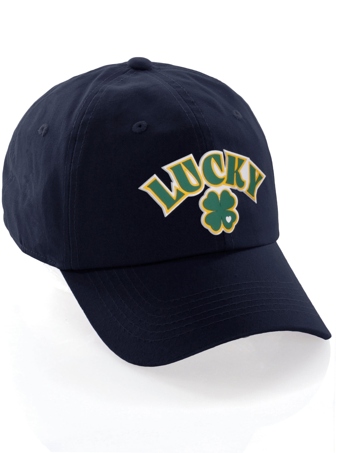 Daxton St. Patrick Day 3D Lucky Clover Baseball Dad Hat Cap