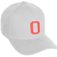 Daxton Classic Structured Baseball Hat Custom A to Z Initial White Rose Letter