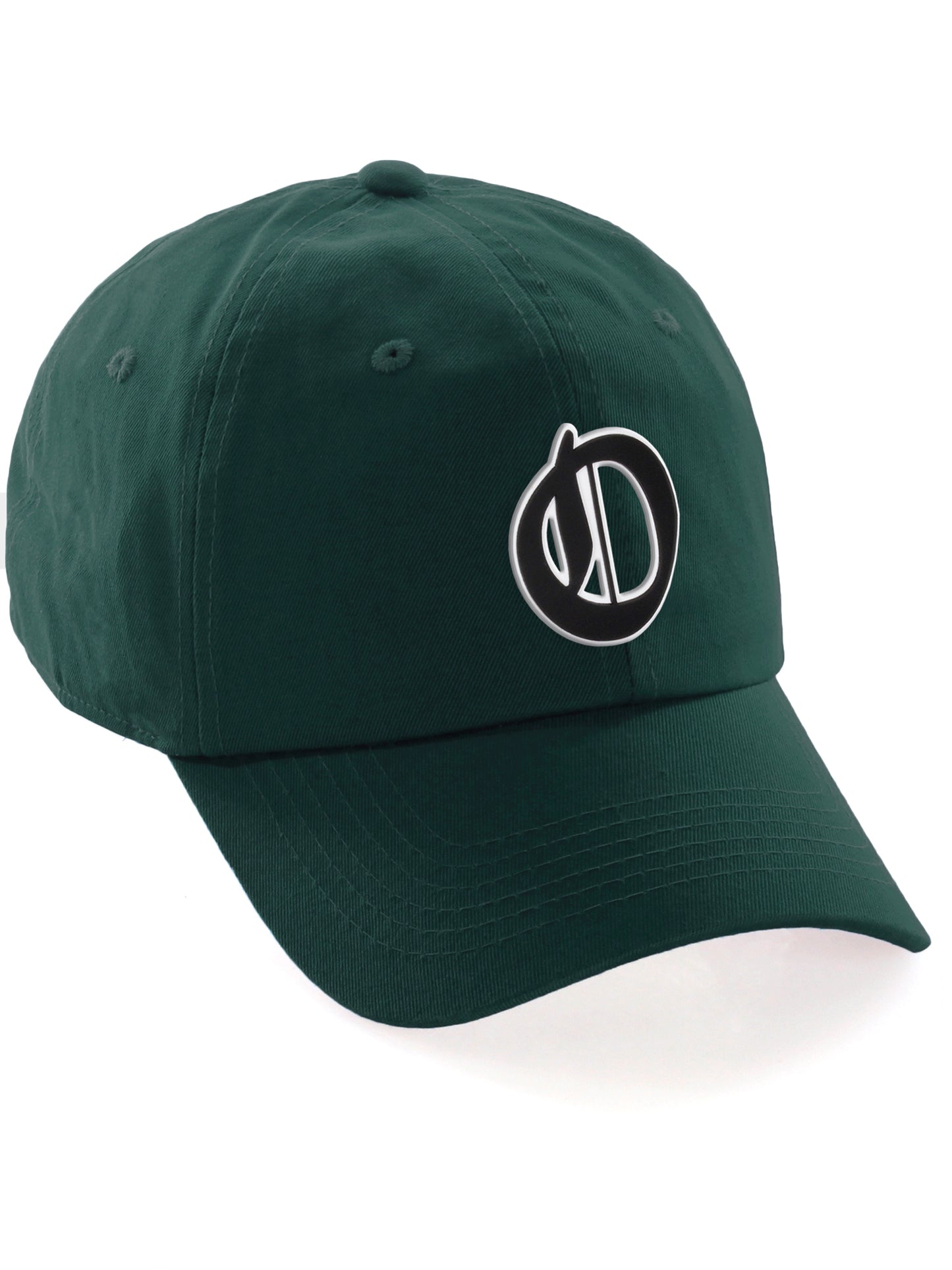 Daxton Old English 3D Alphabet Letters Numbers Initial Baseball Dad Hat