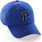 I&W Hatgear Customized Letter Initial Baseball Hat A to Z Team Colors, Blue Cap White Black