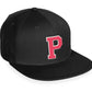 Daxton Classic Snapback White Rose A to Z Letters Flat Bill Visor Cap