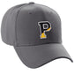 Daxton Two Tone Initial Numbers Letters Structured Baseball Charcoal Hat