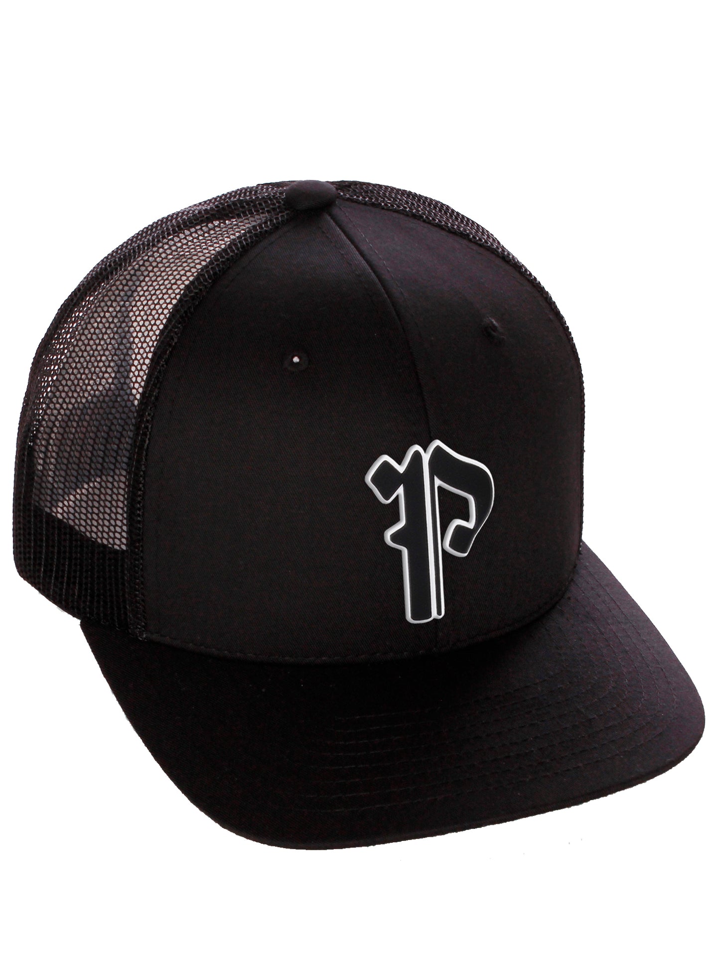 Daxton Classic Baseball Trucker Hat Old English A to Z Letters Numbers Structured Mid Profile Cap