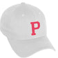 Daxton Classic 3D Varsity White Rose Initial Letters Baseball Dad Hat