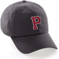I&W Hatgear Customized Letter Initial Baseball Hat A to Z Team Colors, Charcoal Cap White Red