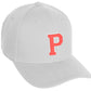 Daxton Classic Structured Baseball Hat Custom A to Z Initial White Rose Letter