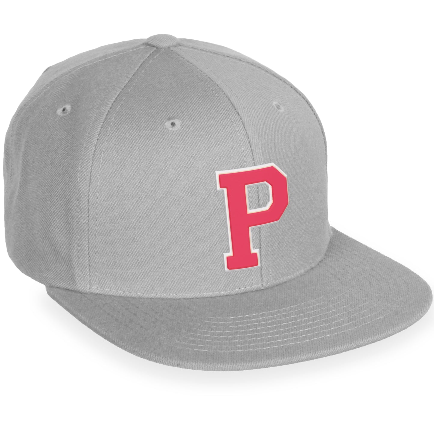 Daxton Classic Snapback White Rose A to Z Letters Flat Bill Visor Cap