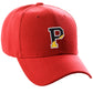 Daxton Two Tone Initial Numbers Letters Structured Red Hat