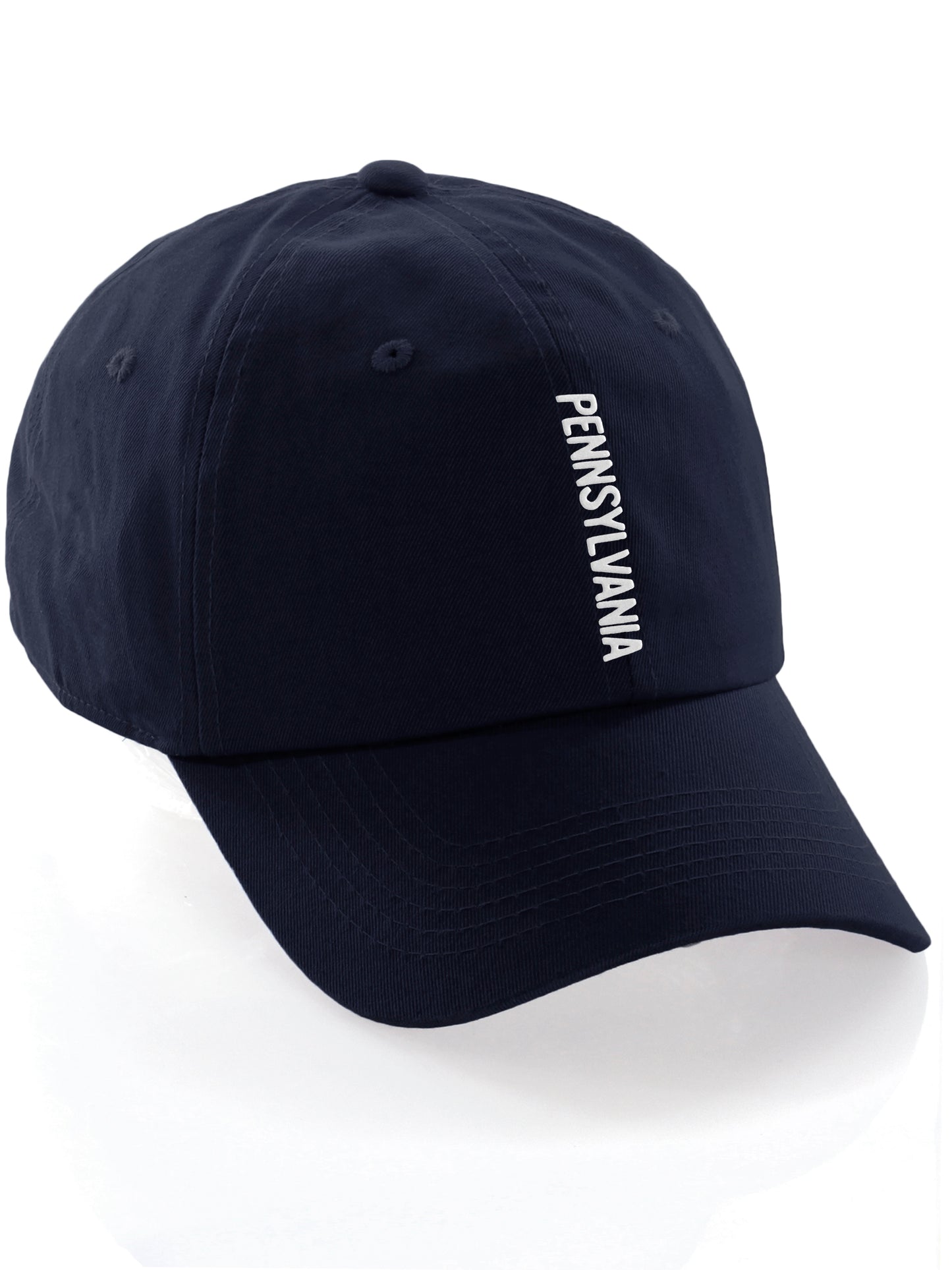 Daxton Vertical USA Cities Baseball Dad Hat Unstructure Low Profile Strapback