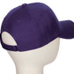 Classic Baseball Hat Custom A to Z Initial Team Letter, Purple Cap White Black