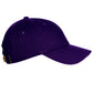 Customized Letter Initial Baseball Hat A to Z Team Colors, Purple Cap White Black