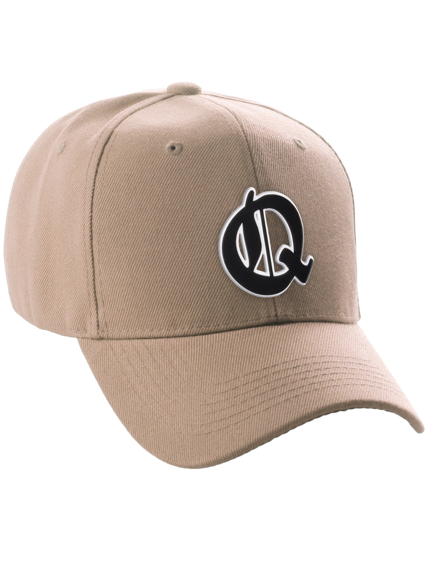 Daxton Structured Baseball Hat Cap Old English A to Z Letter Number Initial