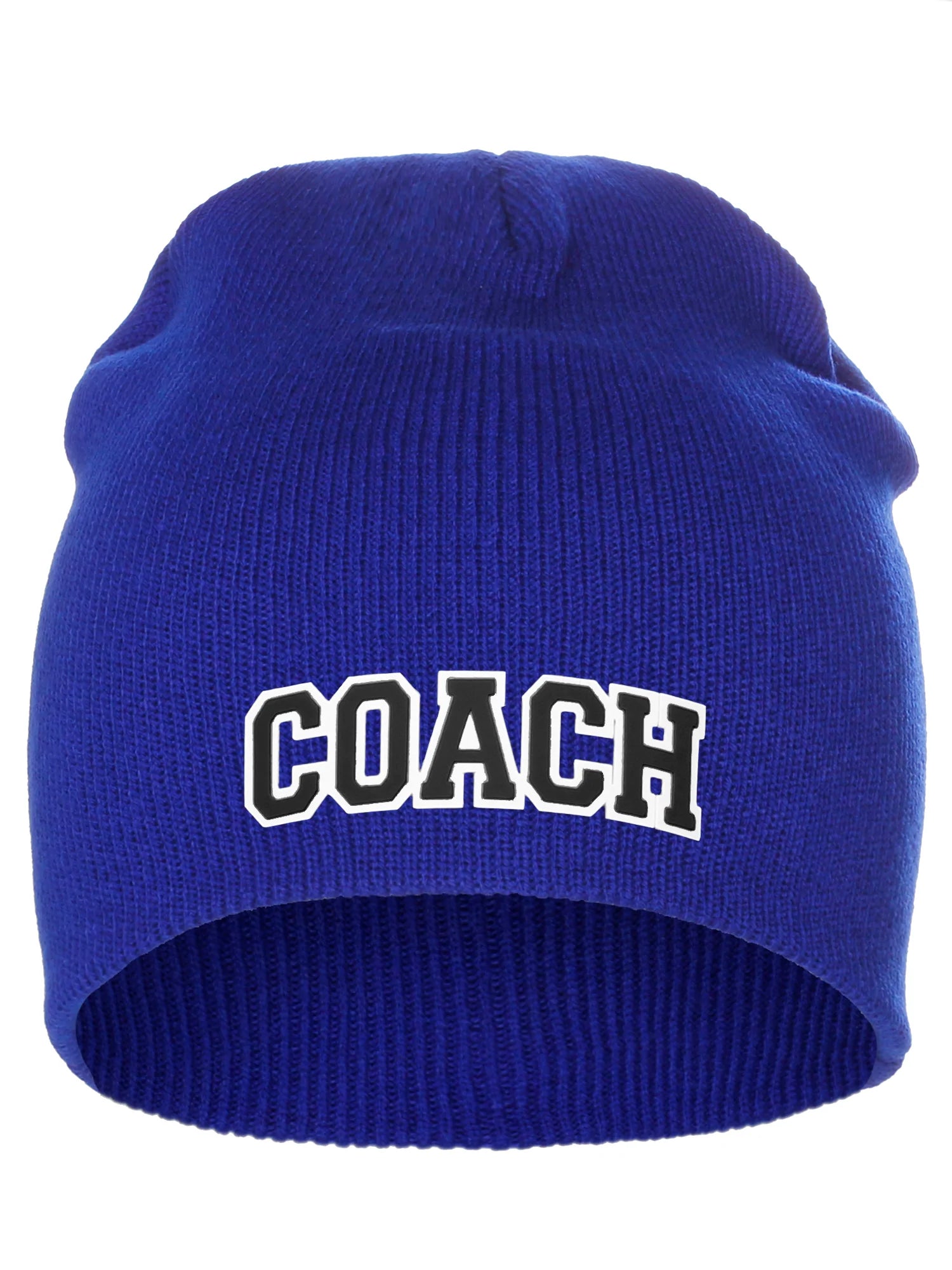 Royal Beanie White Black