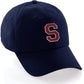 I&W Hatgear Customized Letter Initial Baseball Hat A to Z Team Colors, Navy Cap White Red