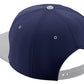 Classic Snapback Hat Custom A to Z Initial Letters, Navy Grey Cap White Black
