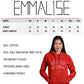 Emmalise Women's Soccer Mom Custom Number Round Neck Short Sleeve and Pullover Hoodie Fleece Sweatshirt